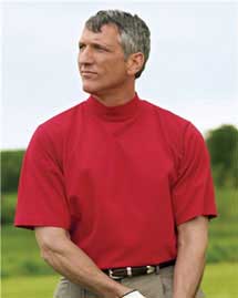 Tri-Mountain - Men's Big & Tall  Ultracool Jersey Mock Turtleneck