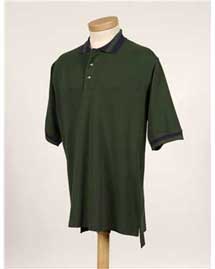  Men's  Pique Polo Golf Shirt With Trim