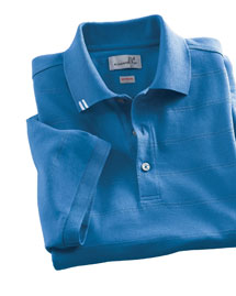 Men's EZ-Tech Jersey Textured Stripe Polo