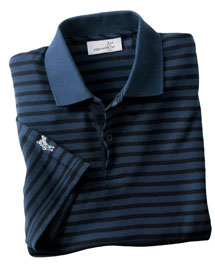 Men's Dual Tone Piqué Stripe Polo