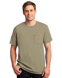   50/50 Cotton/Poly Pocket T-Shirt.