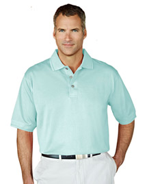 Tri-Mountain Mens Double Mercerized Pique Polo Golf Shirt