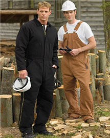 Tri-Mountain - Men's Big & Tall  Canvas Work Overall With Quilted Lining