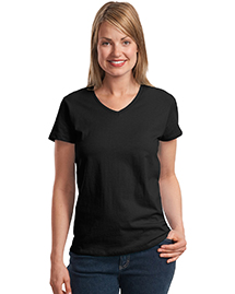 Hanes ® Ladies ComfortSoft ®  V-Neck T-Shirt. 5780