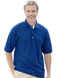 Outer Banks Mens Egyptian Diamond Knit Polo Sport Shirt