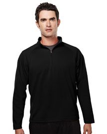 Tri-Mountain - Men's Big & Tall  Ultracool Pique 1/4 Zip Pullover Shirt