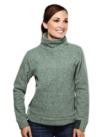 Womens 100% polyester anti-pilling micro fleece turtleneck.