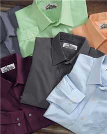 Tri-Mountain - Men's Big & Tall  Wrinkle Free Dress Shirt With Gingham Pattern
