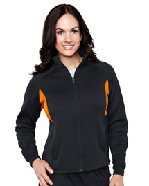 Womens 100% polyester long sleeve jacket with UC.
