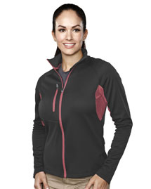 Womens 100% Polyester Micro fleece long sleeve jacket