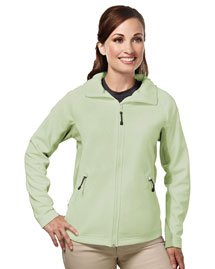 Womens bonded fleece hooded jacket.