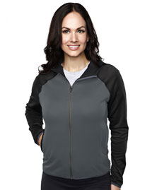 Womens 100%Poly Fleece long sleeve ULTRA COOL jacket with hood.
