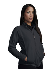 Womens 100% Polyester Pique Fleece Knit Jacket.
