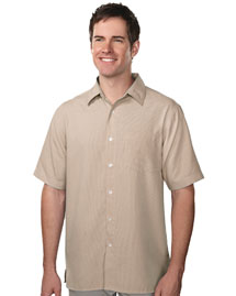 Men's 64% Modal 36% Polyester SS Woven Shirts