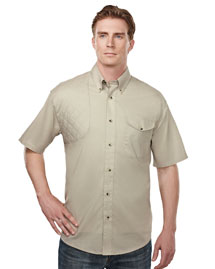 Men's Cotton/Poly 60/40 SS Woven Shooting Shirt,