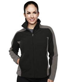 Womens 100% polyester micro fleece bonded jacket with membrance