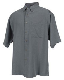 Tri-Mountain Mens Short Sleeve Casual Shirt with Plaid Pattern