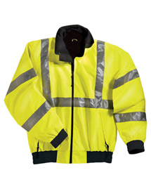 Tri-Mountain - Men's Big & Tall Ansi Compliant Safety Work Jacket With Reflective Tape