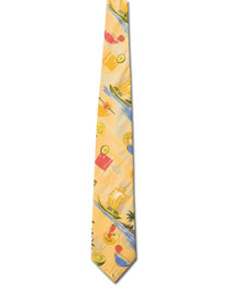 Blue Generation Mens Cocktail Tropical Tie