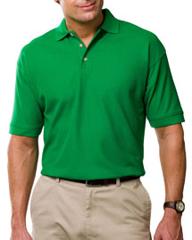 Blue Generation Mens Short Sleeve 100% Cotton Pique Polo