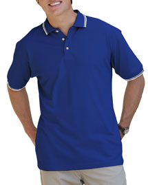 Mens Short Sleeve Tipped Collar & Cuff Piques