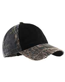  Camo Cap with Contrast Front Panel.