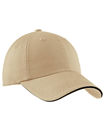 Mens Sandwich Bill Cap with Striped Closure