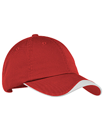 Port Authority Signature Mens Chevron Curved Cap