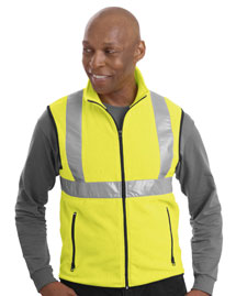  Value Fleece Vest with Reflective Taping