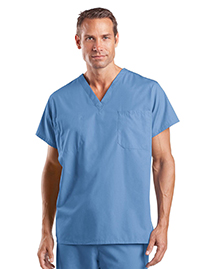 Mens Reversible V Neck Scrub Top