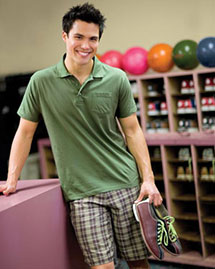  Men's District Polo Sport Shirt With Pocket