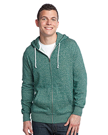  Young Mens Marled Full-Zip Hoodie DT192