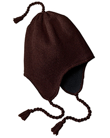 District Threads Mens Knit Hat with Earflaps