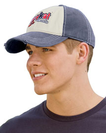 Mens Distressed Contrast Cap