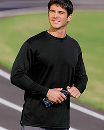 Sport-Tek Mens Dri Mesh Long Sleeve T Shirt