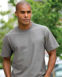 Port Authority Mens Silk Touch Crewneck T Shirt