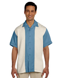 Mens Two Tone Bahama Cord Camp Shirt