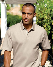 Men's Pima Tonal Stripe Polo Shirt