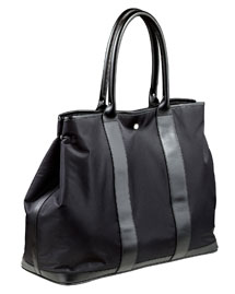 Microtwill/Leather Tote