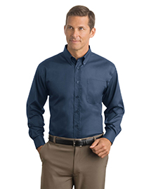 Mens Herringbone Non Iron Button Down Shirt