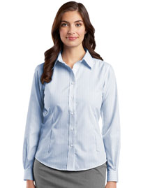  Ladies Fine Line Non-Iron Button-Down Shirt.  RH42
