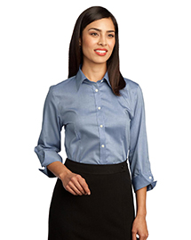 Red House ®  Ladies 3/4-Sleeve Non-Iron Pinpoint Oxford.  RH45