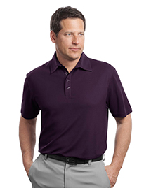 Mens Contrast Stitch Performance Pique Polo