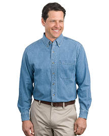 Port Authority - Men's Big & Tall Long Sleeve Denim Shirt.