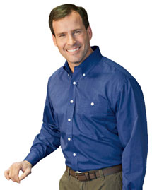 Port Authority Mens Wrinkle Resistant End On End Dress Shirt