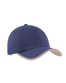 Mens Twill Cap with Contrast Visor Trim and Underbill
