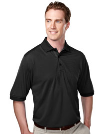 Mens 100% Polyester Knit Polo Shirts.