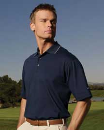  Men's Dri-Fit Jersey Knit Polo Sport Shirt With Tipped Trim