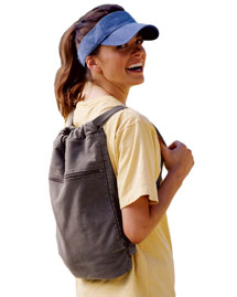 Pigment-Dyed Canvas Cinch Sack