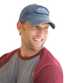 Pigment-Dyed Raw-Edge Patch Baseball Cap